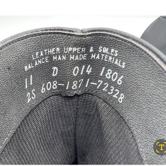 NEW STAFFORD MENS BLACK  LEATHER  ANKLE BOOT,  NWOT SIZE 11, - Picture 6 of 6